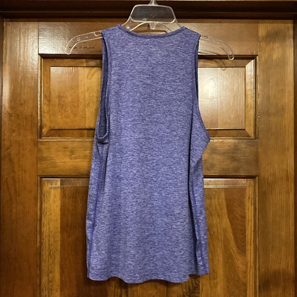 Small Nike Purple Heather Dri Fit Workout Tank - Picture 5 of 7